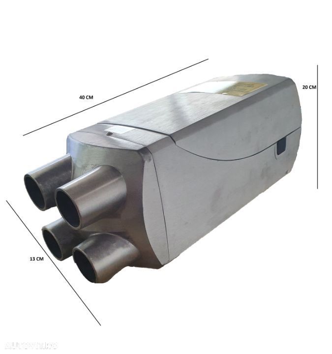 Sirocou a12-24v, premium din aluminiu, încălzire staționară - 4