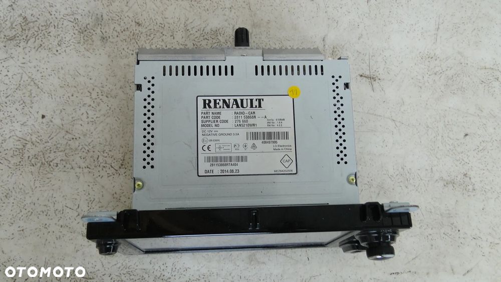 RENAULT CLIO IV 4 RADIO CD MP3 NAWIGACJA EKRAN MONITOR EUROPA - 4
