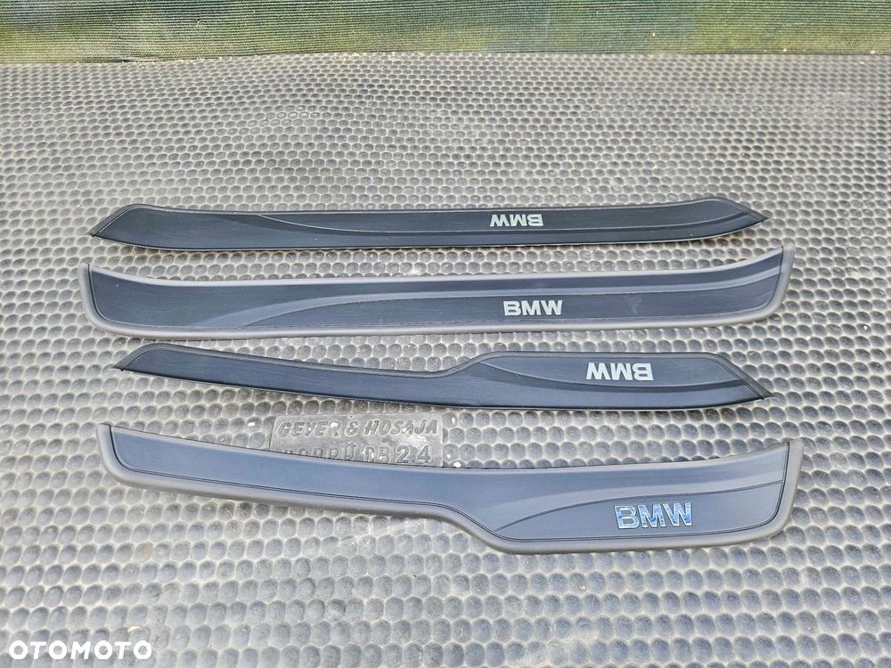 Listwa Listwy Progowe Ozdobne Drzwi Nakładki Komplet Przód Tyl BMW 3 E90 E91 - 2