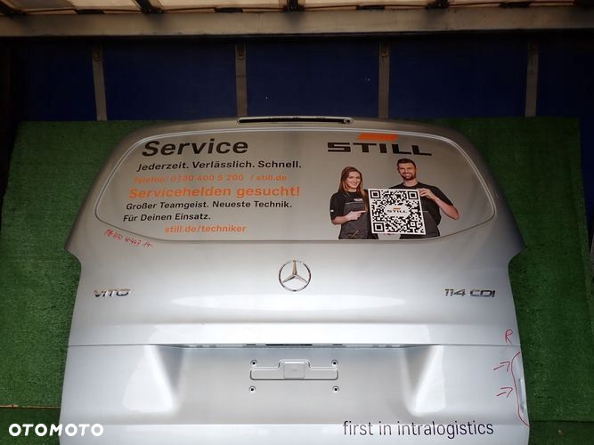 MERCEDES VITO VIANO W447 447 14- klapa tylna tył - 2