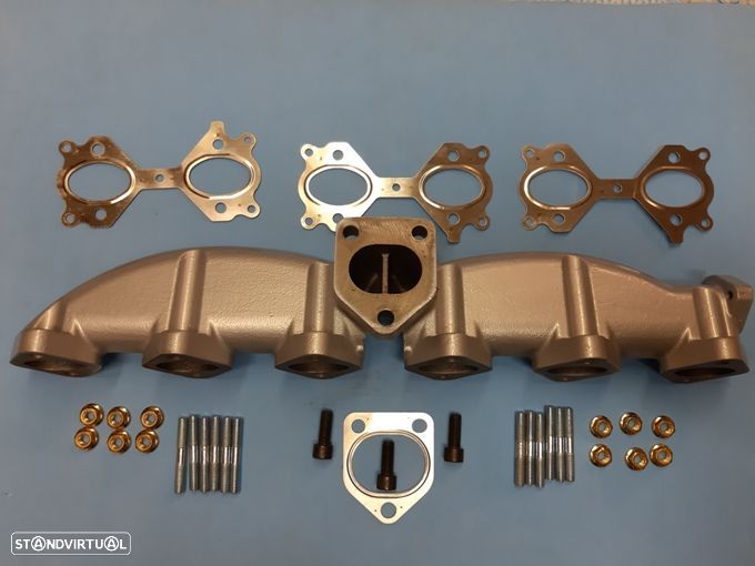 Coletor / Colector de escape em ferro Bmw E46 E60 E61 E65 X3 X5 525D 530D  NOVO - 1
