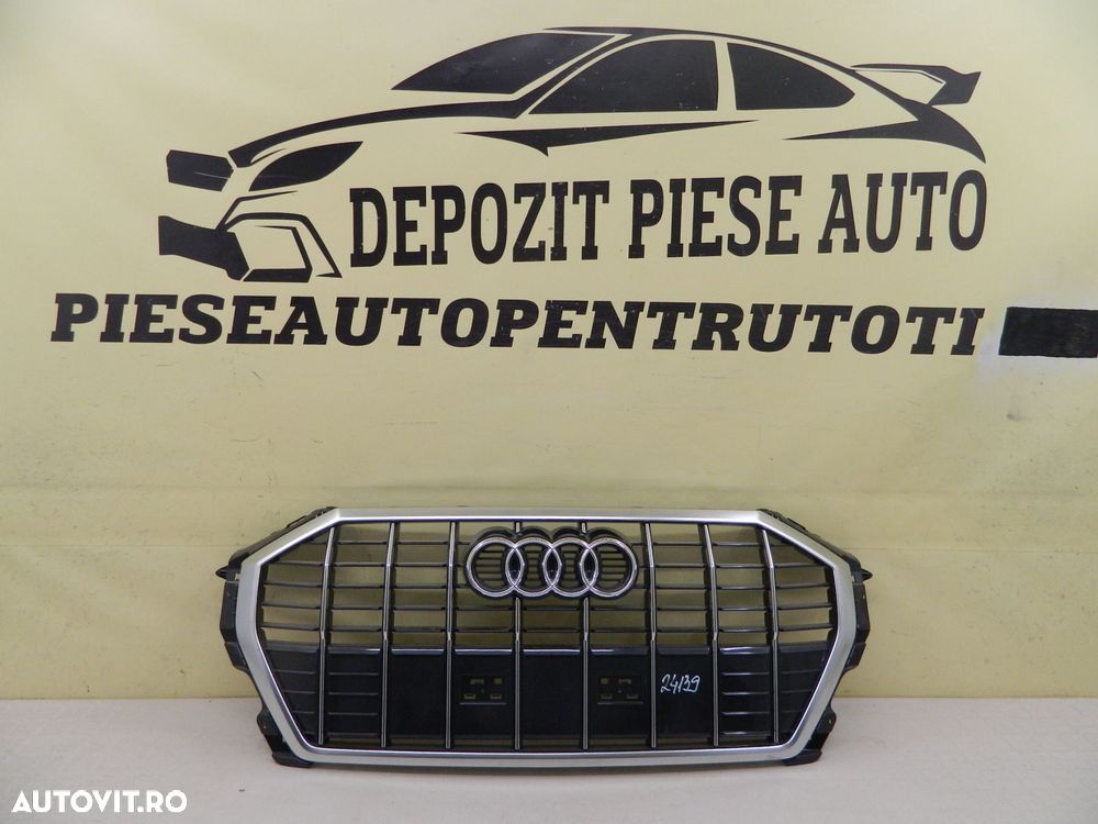 Grila radiator Audi Q3 83A S-Line, 2018, 2019, 2020, 2021, 2022, 2023, cod origine 83A853651E. - 2