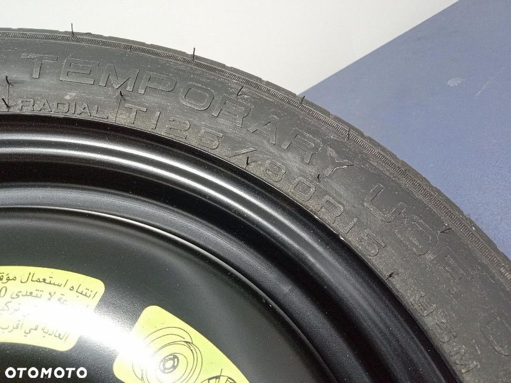 CITROEN C3 PICASSO KOŁO DOJAZDOWE ZAPASOWE 3.5JX15 ET 15 4X108 9684032580 - 4