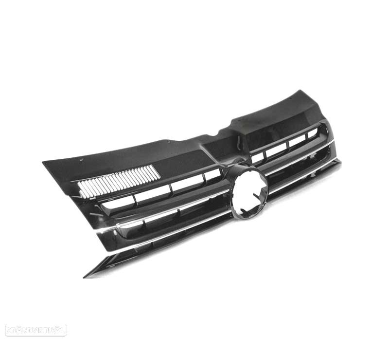GRELHA FRONTAL VOLKSWAGEN VW T5 CARAVELLE MULTIVAN 10-15 BLACK CHROME - 3