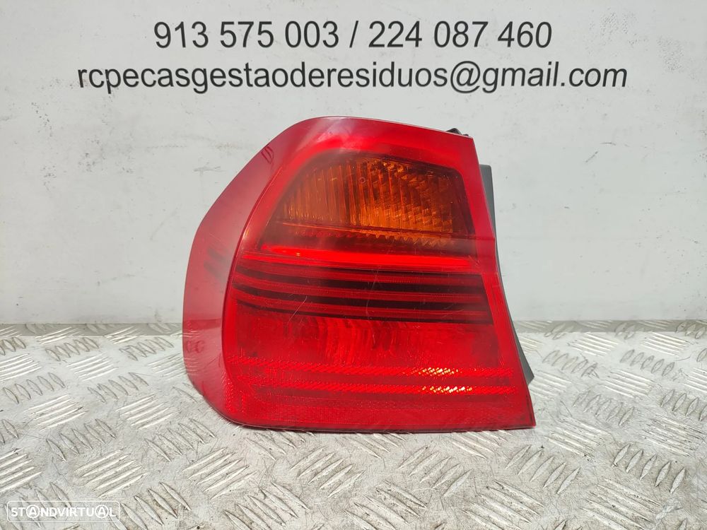 Farolins traseiros trás direito esquerdo originais BMW Serie 3 E90 Sedan Carro Pré LCI de 2004 a 2008 - 6