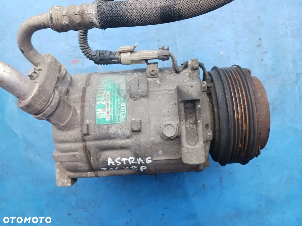 Pompa sprężarka Opel Astra H Meriva B Corsa D Zafira B1.6 z16XEP 24421019 Z16XE SA sanden kompresor klimy klimatyzacji przewód przewody - 3