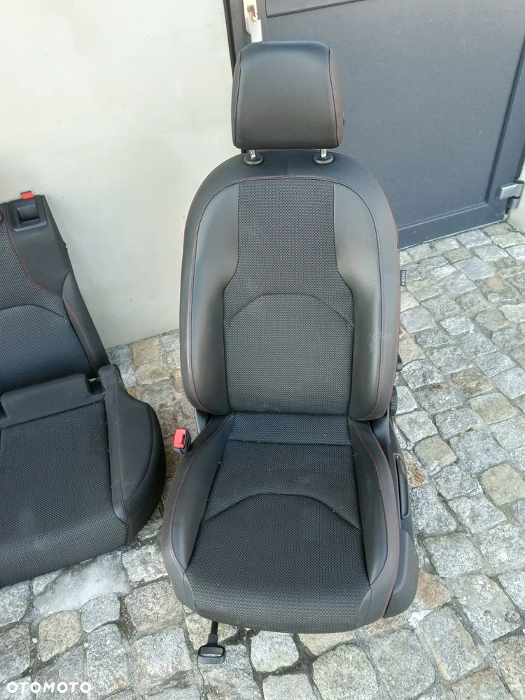 Fotele Seat Leon 3 III FR Skóra Kanapa Przekładka Siedzenia - 16