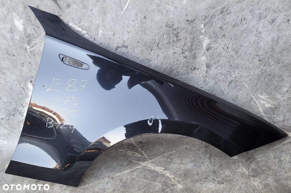 BŁOTNIK PRAWY PRZÓD PRZEDNI BMW E81 E82 E87 E88 475 BLACK SAPPHIRE B424 - 1