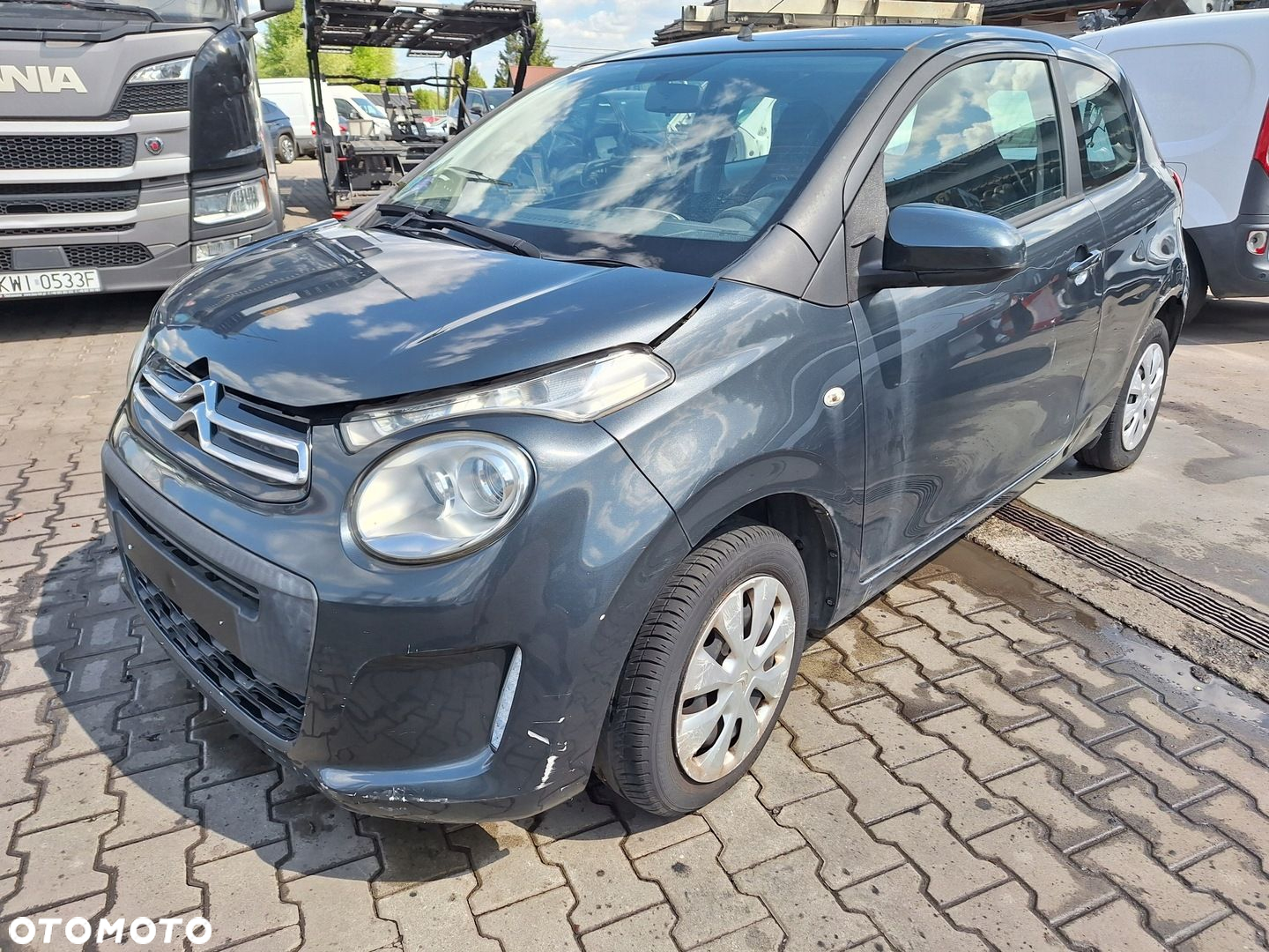 CITROEN C1 II 2 14- PRZÓD ZDERZAK BŁOTNIK MASKA LAMPA LED KTA 1.0 VTI - 8