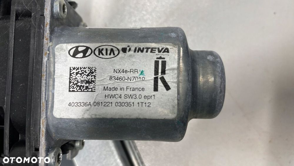 HYUNDAI TUCSON IV MECHANIZM OPUSZCZANIA SZYB PODNOSNIK PRAWY TYŁ TYLNY 21- - 4