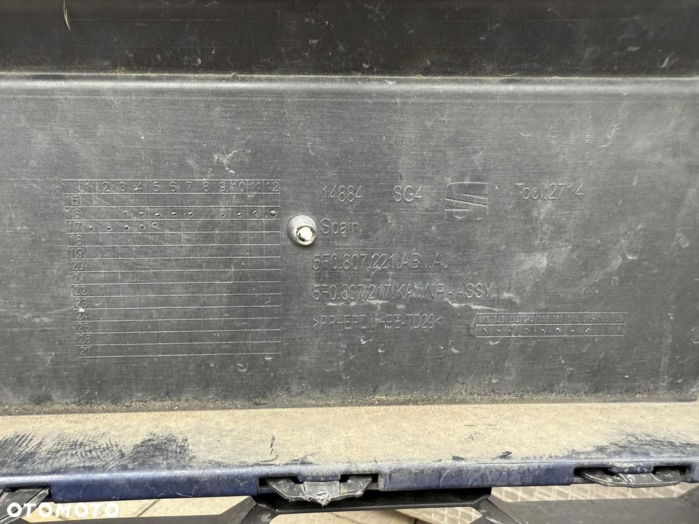 SEAT LEON III 3 FR LIFT ZDERZAK PRZEDNI PRZÓD 5F0807221AB - 9