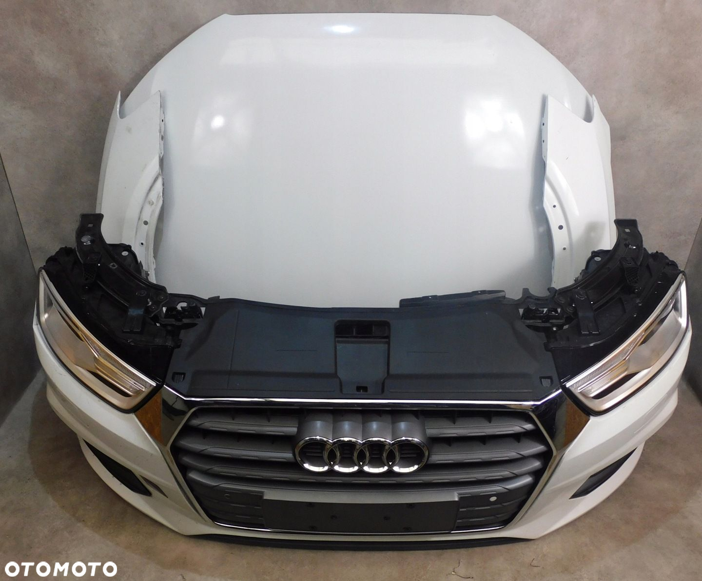 AUDI Q3 8U LIFT PRZÓD ZDERZAK LAMPY MASKA BŁOTNIKI PAS XENON - 2