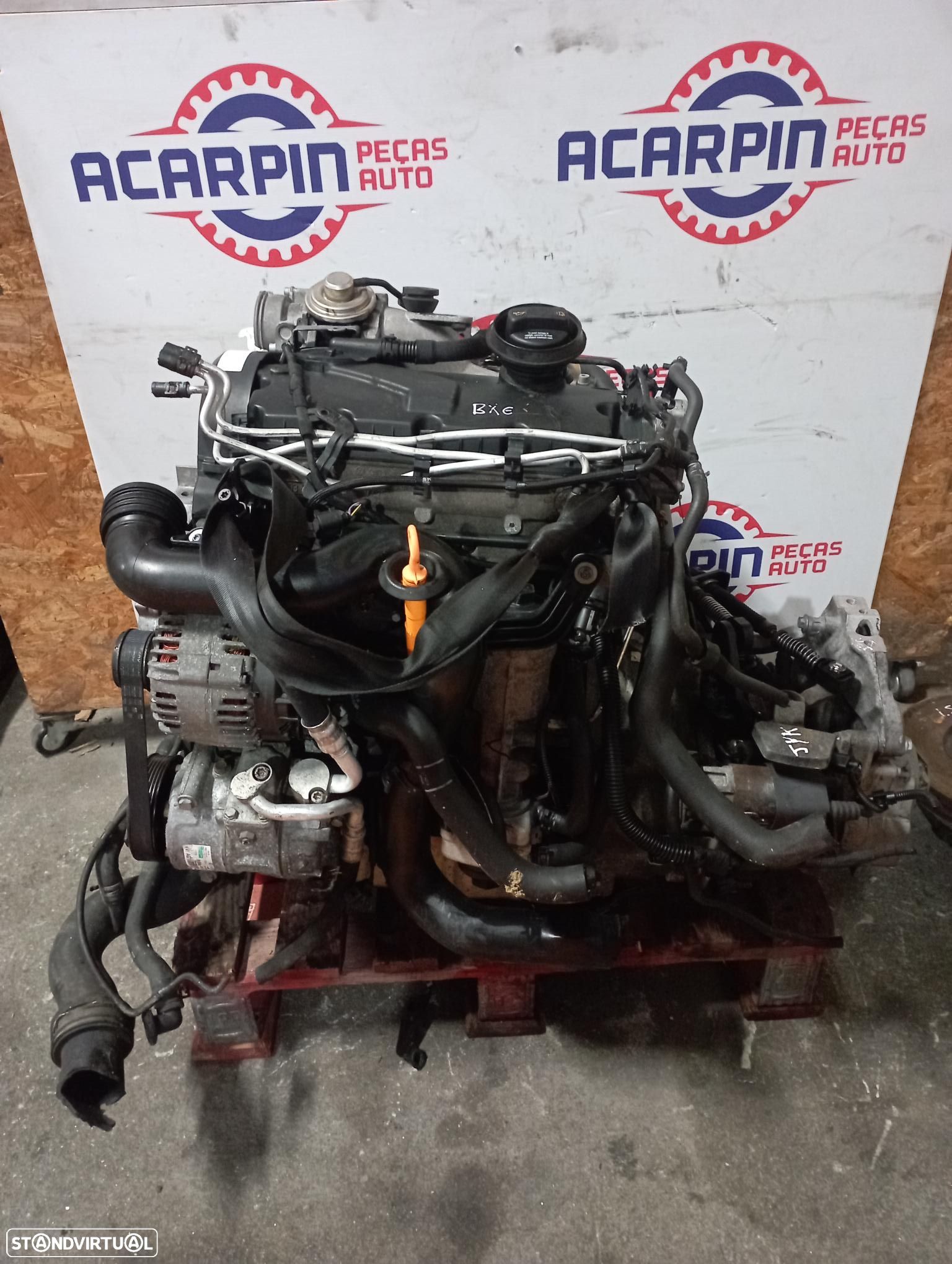 Motor VW Golf V/Passat/Touran/Seat Leon/Audi A3/Skoda Octavia 1.9 Tdi Ref: BXE - 1