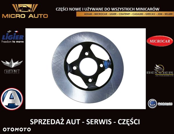 Tarcz hamulcowa Microcar MGO M8 Ligier IXO JS Aixam Grecav JDM 614