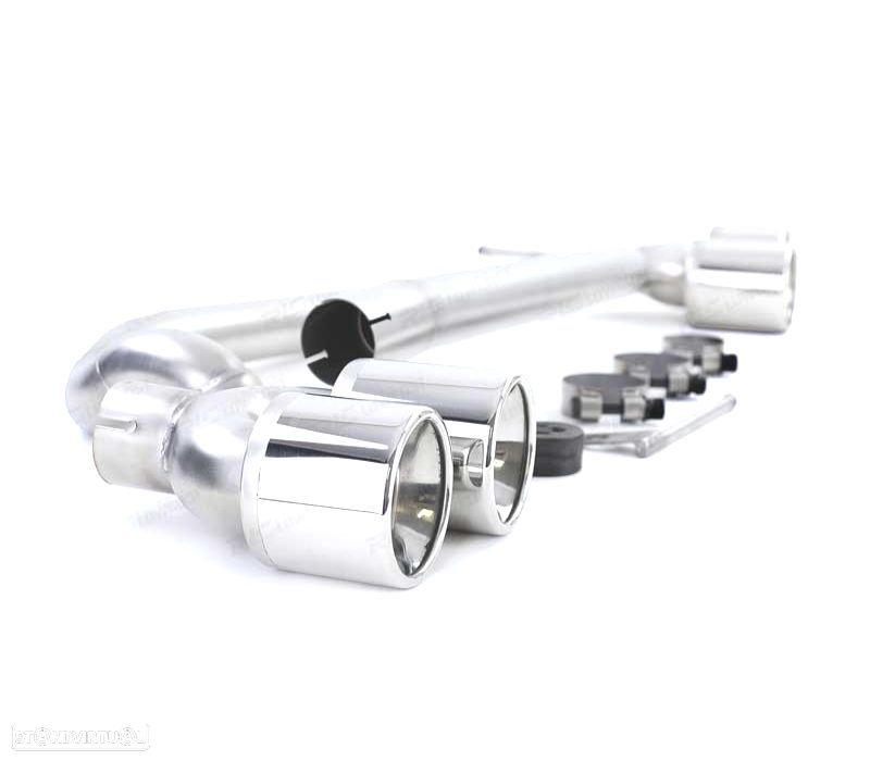 KIT PONTEIRAS DE ESCAPE DUPLA BMW F10 F11 F12 F13 10-18 LOOK M PERFORMANCE DUPLA - 2