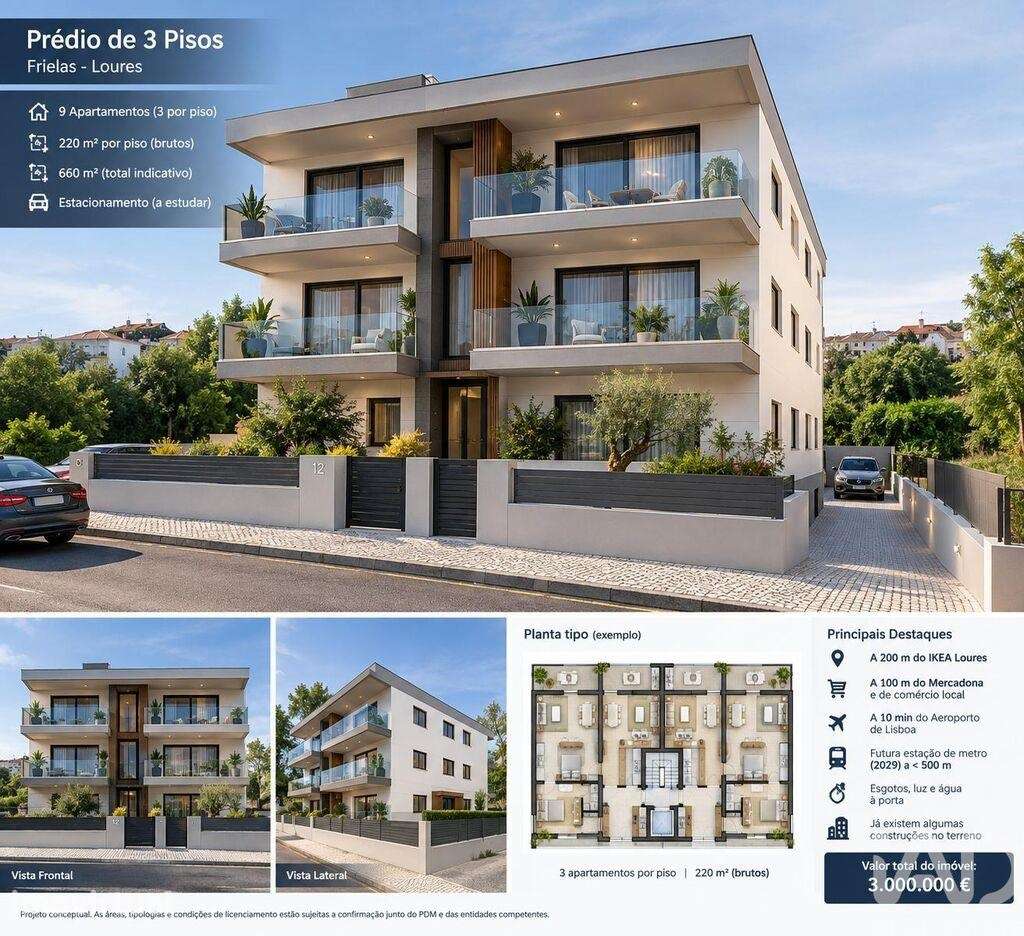 Terreno para construção em Santo António dos Cavaleiros e Frielas - Grande imagem: 2/5