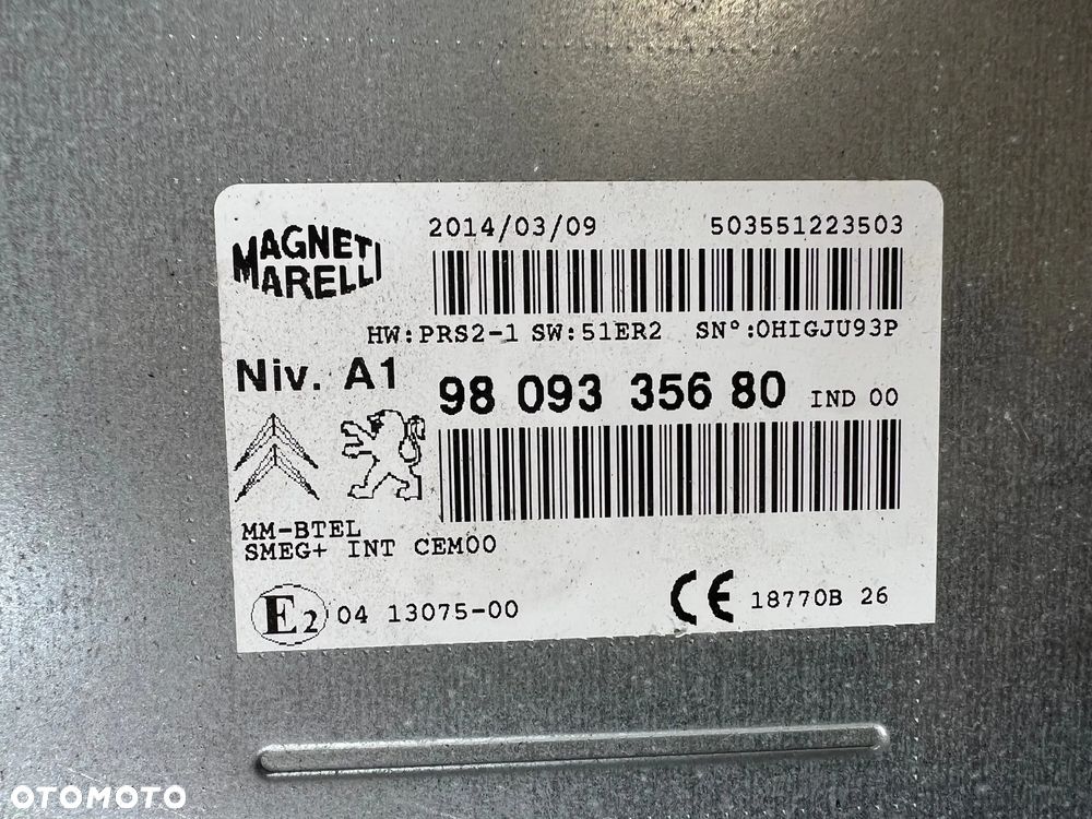 RADIO NAWIGACJA STEROWANIE PEUGEOT 308 T9 9809335680 2014 ROK - 3