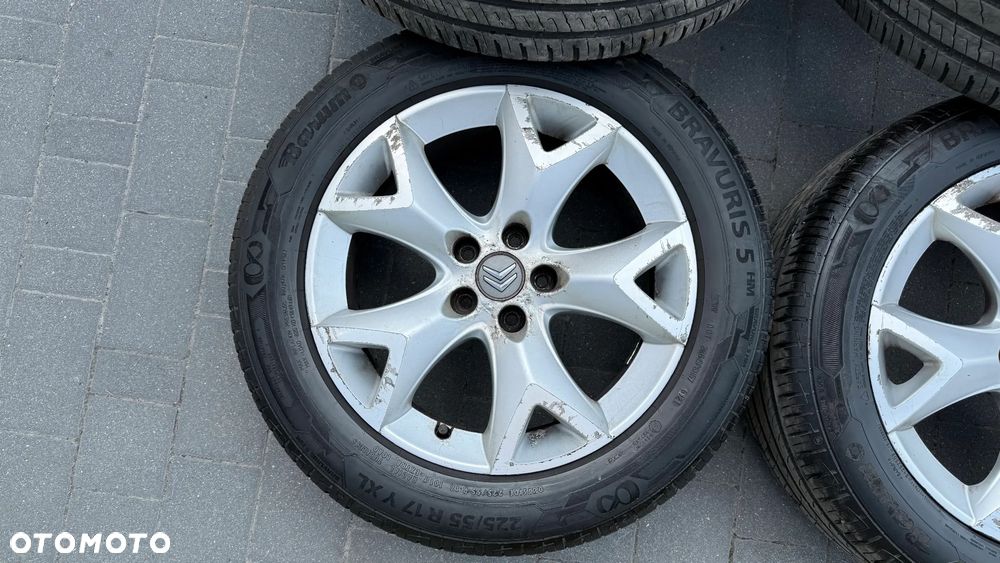 Koła 225/55 r17 5x108 ET32 7J Citroen C5 C4 Cactus Berlingo Xsara C3 C4 Peugeot 207 307 308 Partner 3008 5008 alufelgi 225/55/17 XL - 5