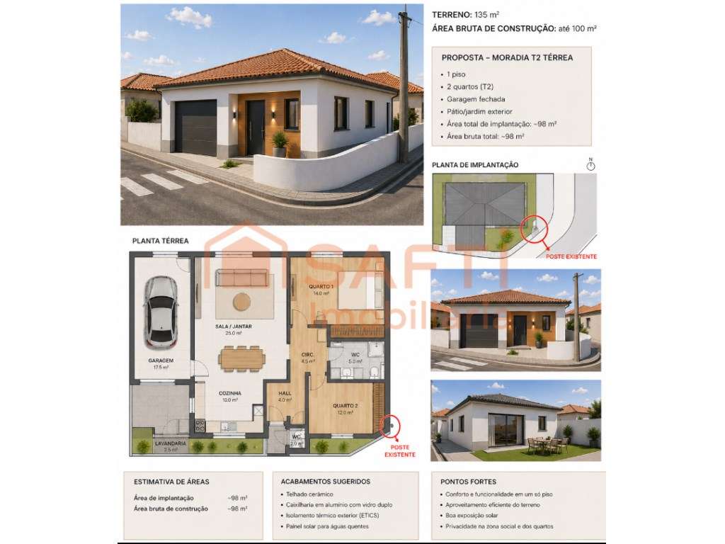 TERRENO URBANO COM RUÍNA - EXCELENTE OPORTUNIDADE A 5 MINUTOS DA A8... - Grande imagem: 2/2