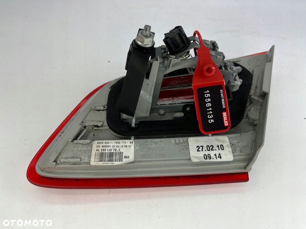 lampa lewa tylna w klape bmw e92 7252779 oryginal! - 5