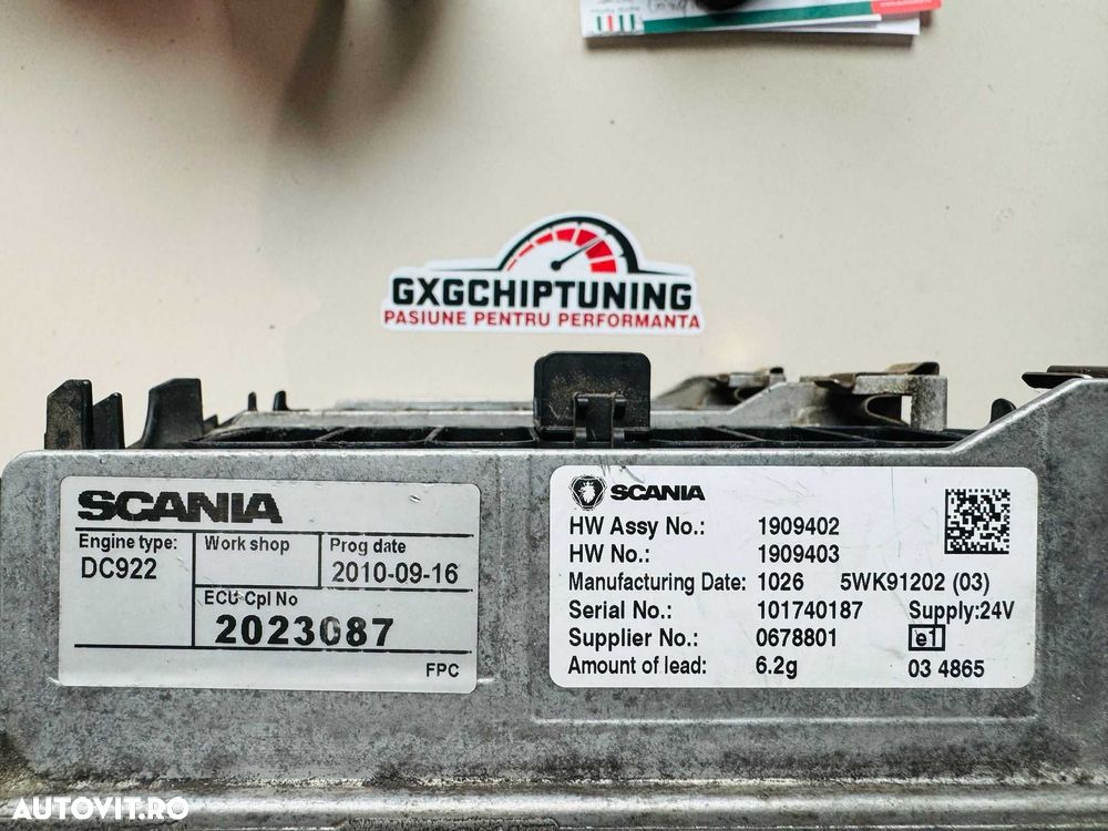 Calculator motor Scania DC1307  1939982 1909402 1909403 5wk91202 - 1
