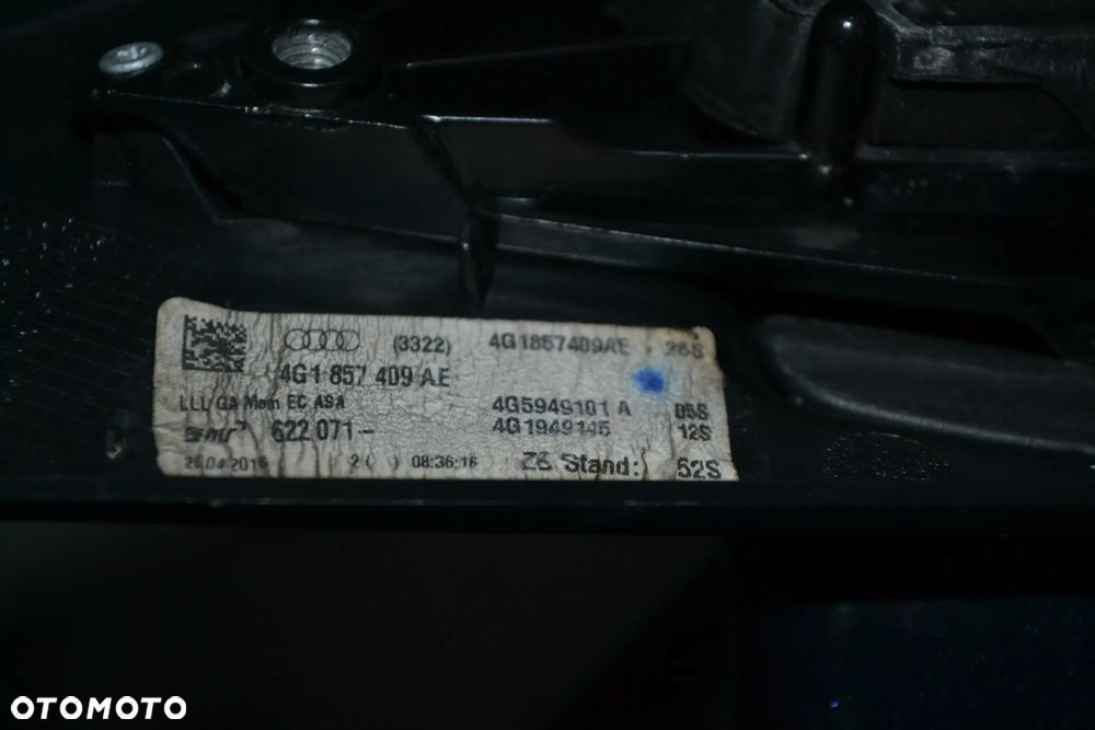AUDI A6 C7 LUSTERKO FOTOCHROM LEWE KOMPLETNE 14+2 PIN LX7R EUROPA 4G1857409AE - 3