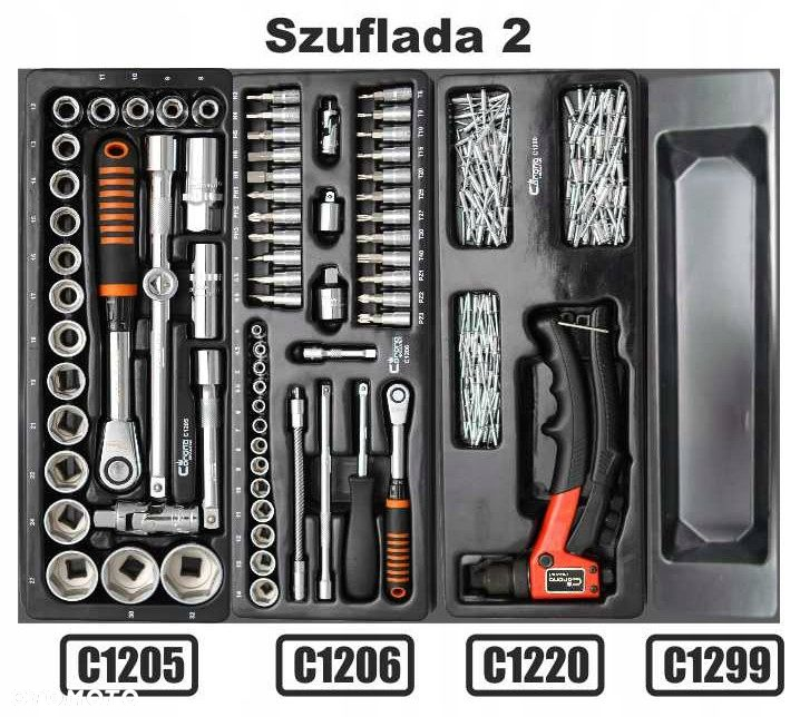 WÓZEK NARZĘDZIOWY 253e SZAFKA C1271 CORONA KLUCZE - 5