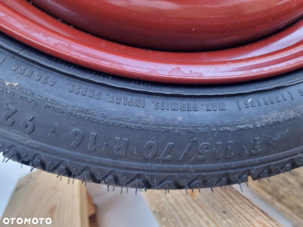 Saab 9-5 I KOŁO DOJAZDOWE dojazdówka 115/70 R16 5x110 4569661 1010268 - 7