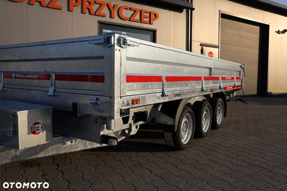 TEMARED /MARTZ TIPPER 4020/3 C S 3,5T 405x197x40 cm , DMC 3500 kg, 3 osie, Koła 195R13C, Burty stalowe - 5