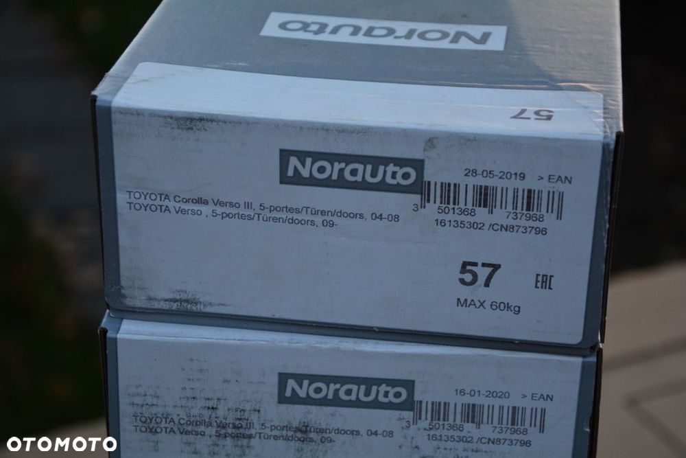 Toyota Corolla Verso III 2004-2008 / 2009 - - bagażnik dachowy Norauto NOWY KLucz - 5