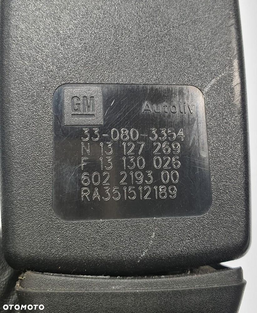 ZAPINKA NAPINACZ PASA PRAWY PRZÓD OPEL ASTRA III H 330803354 EUROPA - 4