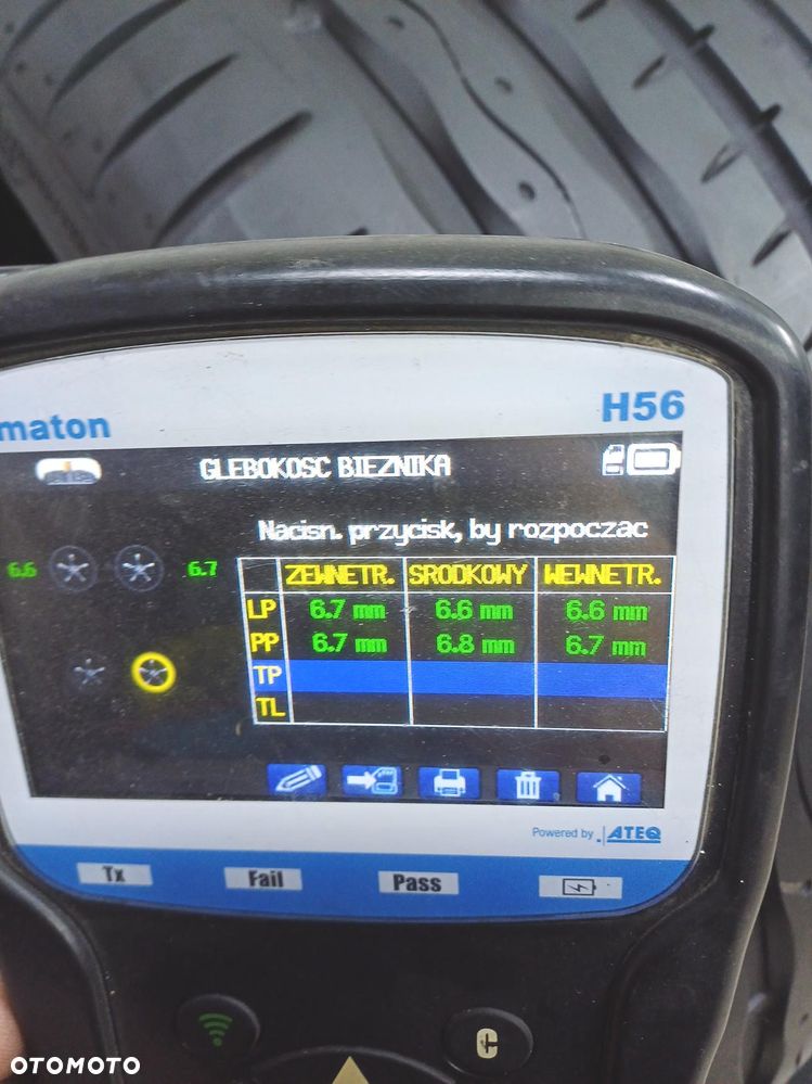 2x 265/25r20 hankook  opony letnie 6,5mm 60014 - 8