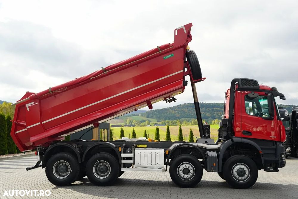Mercedes-Benz AROCS 4145 / 8x6 / BASCULATOR SPATE / MANUAL / EURO 6 / - 7