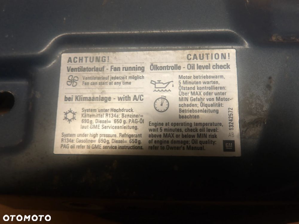 OPEL MERIVA A I LIFT 05-10 1.4B PAS PRZEDNI GŁÓRNY WZMOCNIENIE 93301873 - 6