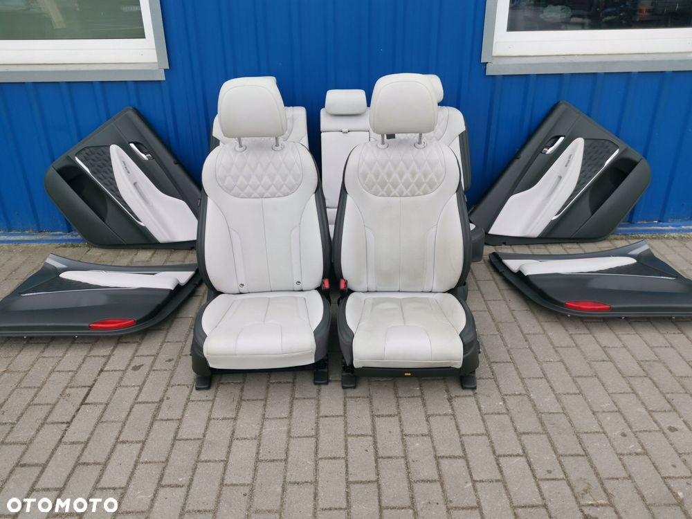 HYUNDAI SANTA FE IV LIFT KOMPLET FOTELI SKORA FOTELE KANAPA BOCZKI 5 OSÓB - 1