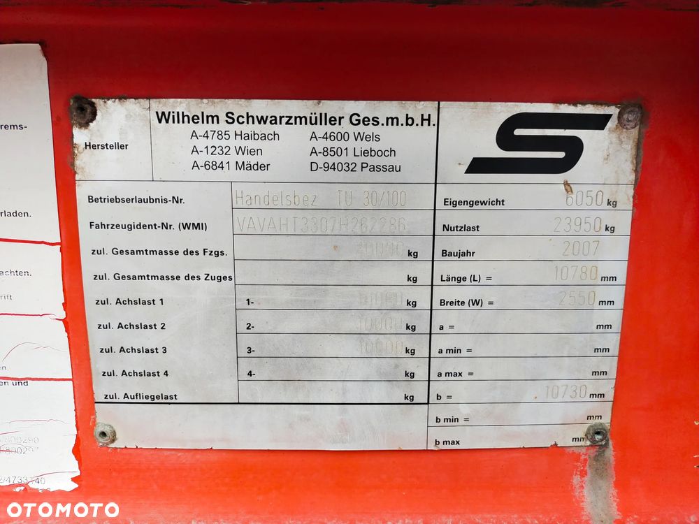 Schwarzmuller Przyczepa niskopodwoziowa 3 OSIE Najazdy Ręcznie rozkładane - 11