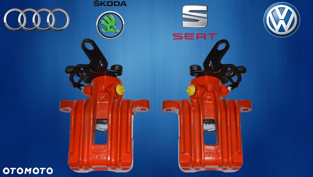 Zacisk hamulcowy Tył Tylny Audi A3 Seat Altea XL Leon II Toledo III Skoda Octavia II Yeti VW Beetle Eos Golf Plus Golf V 5 VI 6 Jetta IV Scirocco I po regeneracji 1 rok Gwarancji - 1