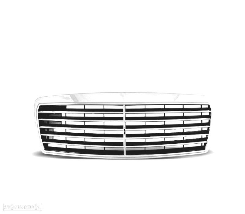 GRELHA FRONTAL MERCEDES W210 95-98 CROMADO - 2