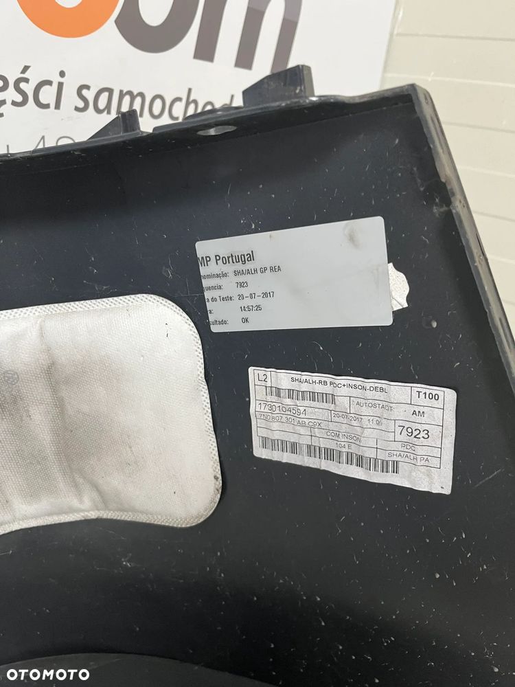 SEAT ALHAMBRA II ZDERZAK TYŁ TYLNY 7N0807421B - 7