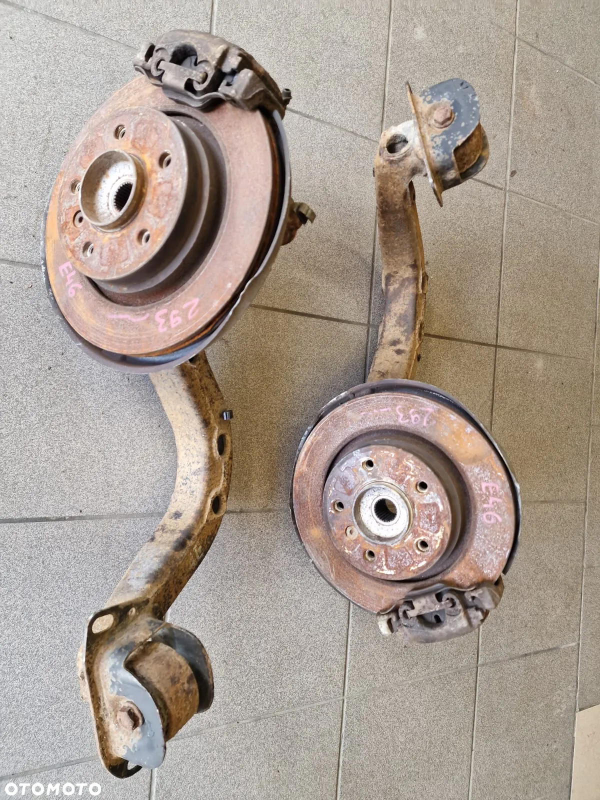 BMW E46 WAHACZ  LEWY PRAWY TYŁ KOMPLET - 3