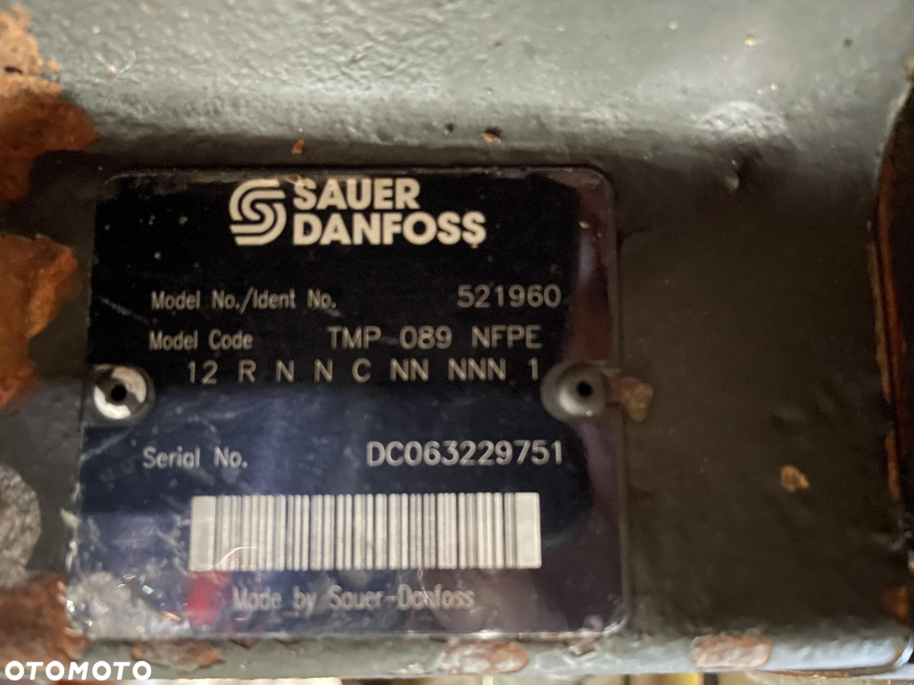 Pompa jazdy hydrostat Sauer Danfoss 521960 TMP-089 NFPE - 5