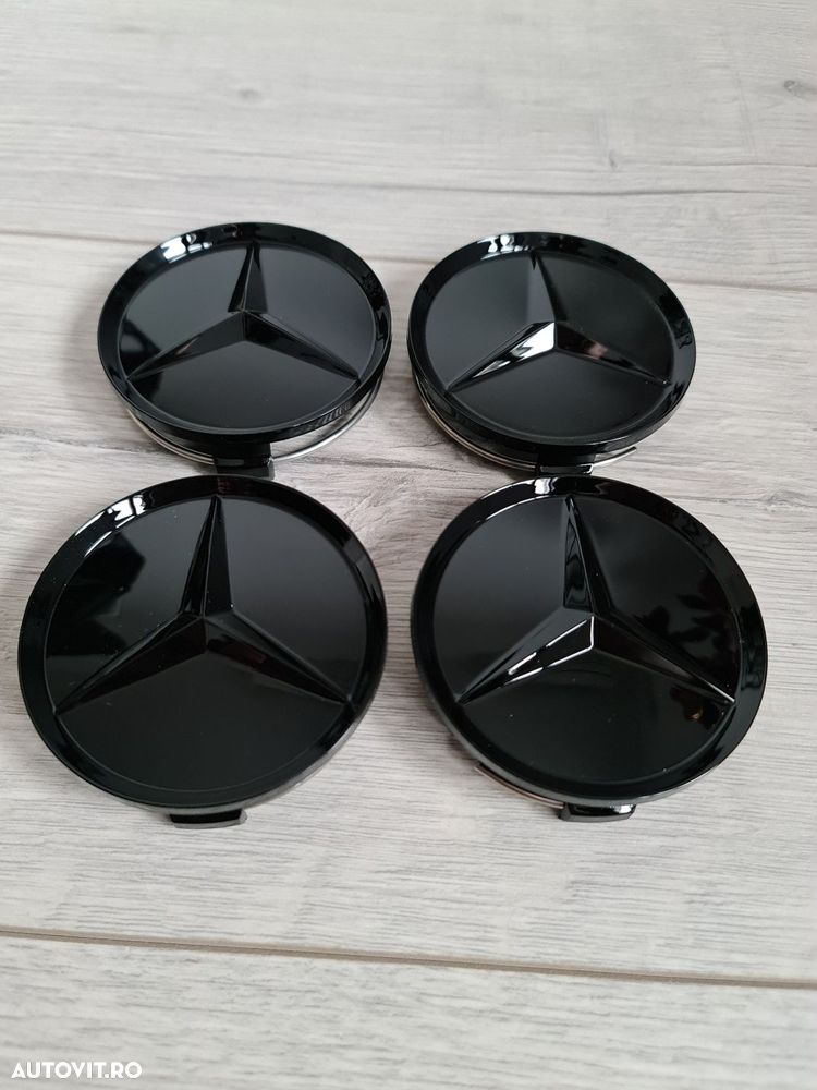 Capace-Jante-75-MM-Mercedes-Negre-Full-Black-Clasa-A-C-E-S-CLS-GLC-GLE - 4
