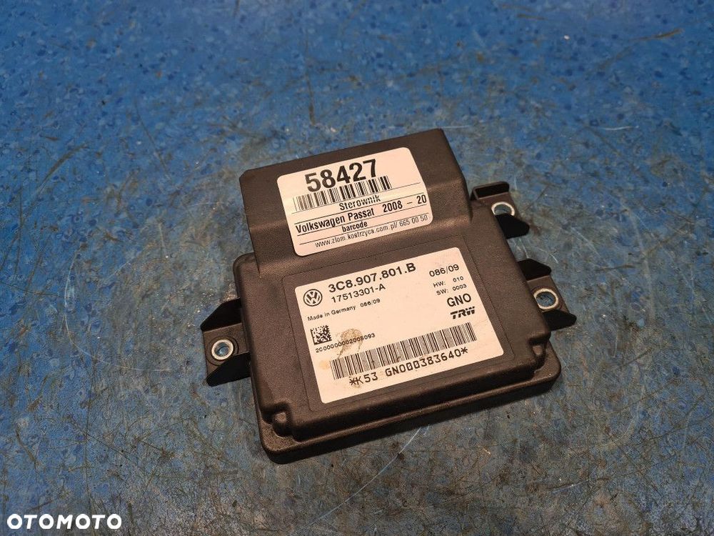 VOLKSWAGEN PASSAT CC STEROWNIK HAMULCA RĘCZNEGO 3C8907801B - 1
