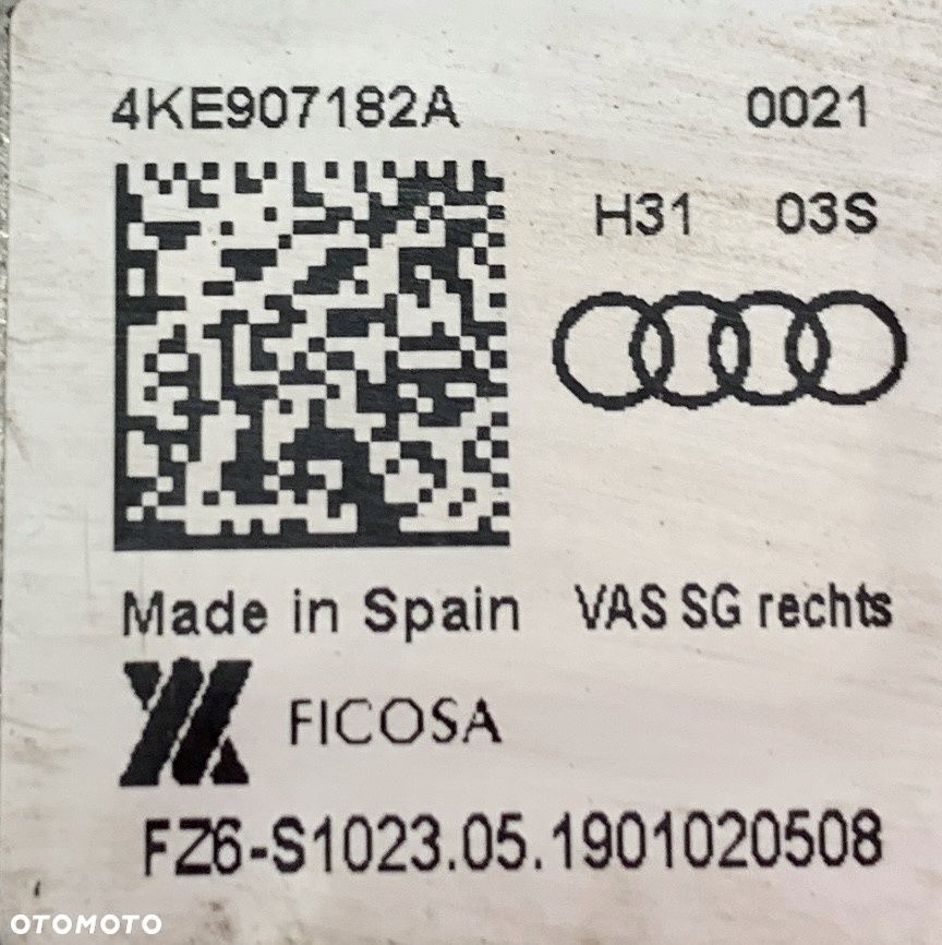 AUDI E-TRON WYŚWIETLACZ LUSTERKA PRAWY 4KE907182B - 10