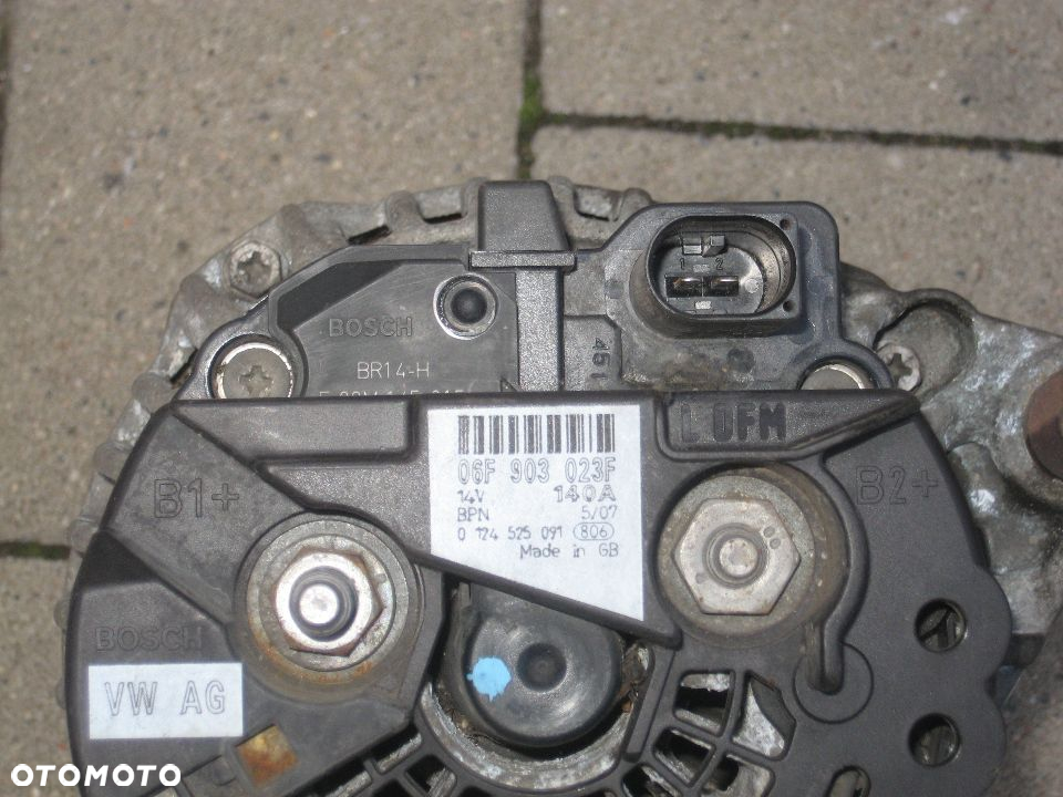 vw caddy 03-10r 2,0sdi 2,0tdi octavia alternator bosch 06f903023f kod silnika BDJ 140a - 5