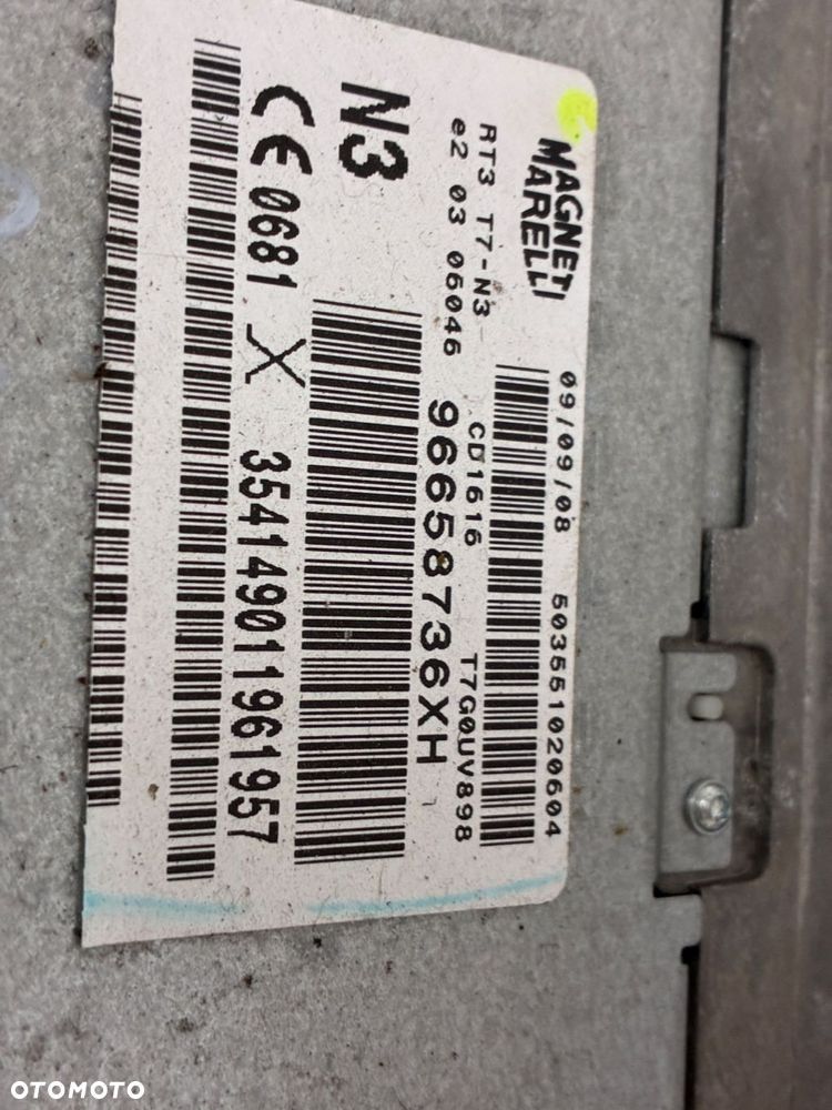 PEUGEOT RADIO SAMOCHODOWE NAVI NAWIGACJA  EKRAN RAMKA KOMPET  96658736XH - 4