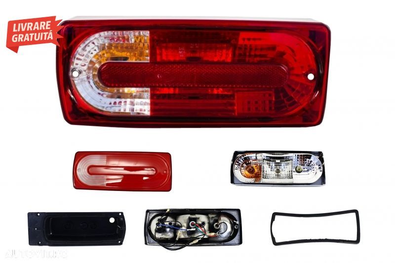 Stopuri Mercedes W463 G-Class (1989-2015) Rosu Clar G55 Look- livrare gratuita - 8