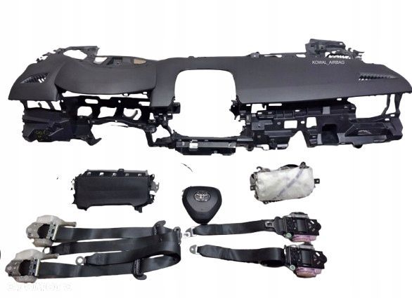 komplet poduszki deska pas pasy toyota corolla e21 lift - 1