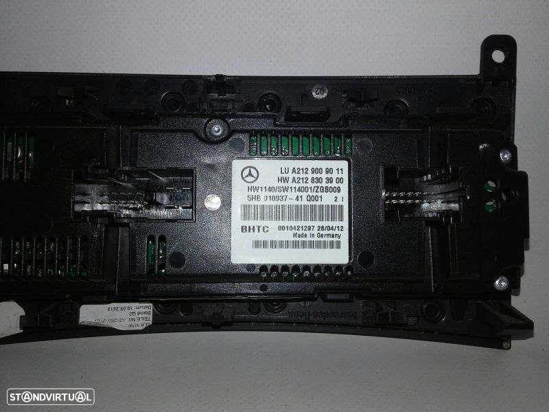 Botão / interruptor do AC MERCEDES-BENZ Classe E (W212) - 3