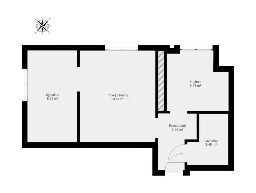 2 pokoje | 36 m² | oddzielna kuchnia | zieleń